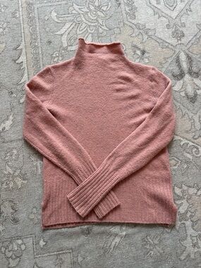Madewell Dusty Rose Turtleneck Sweater